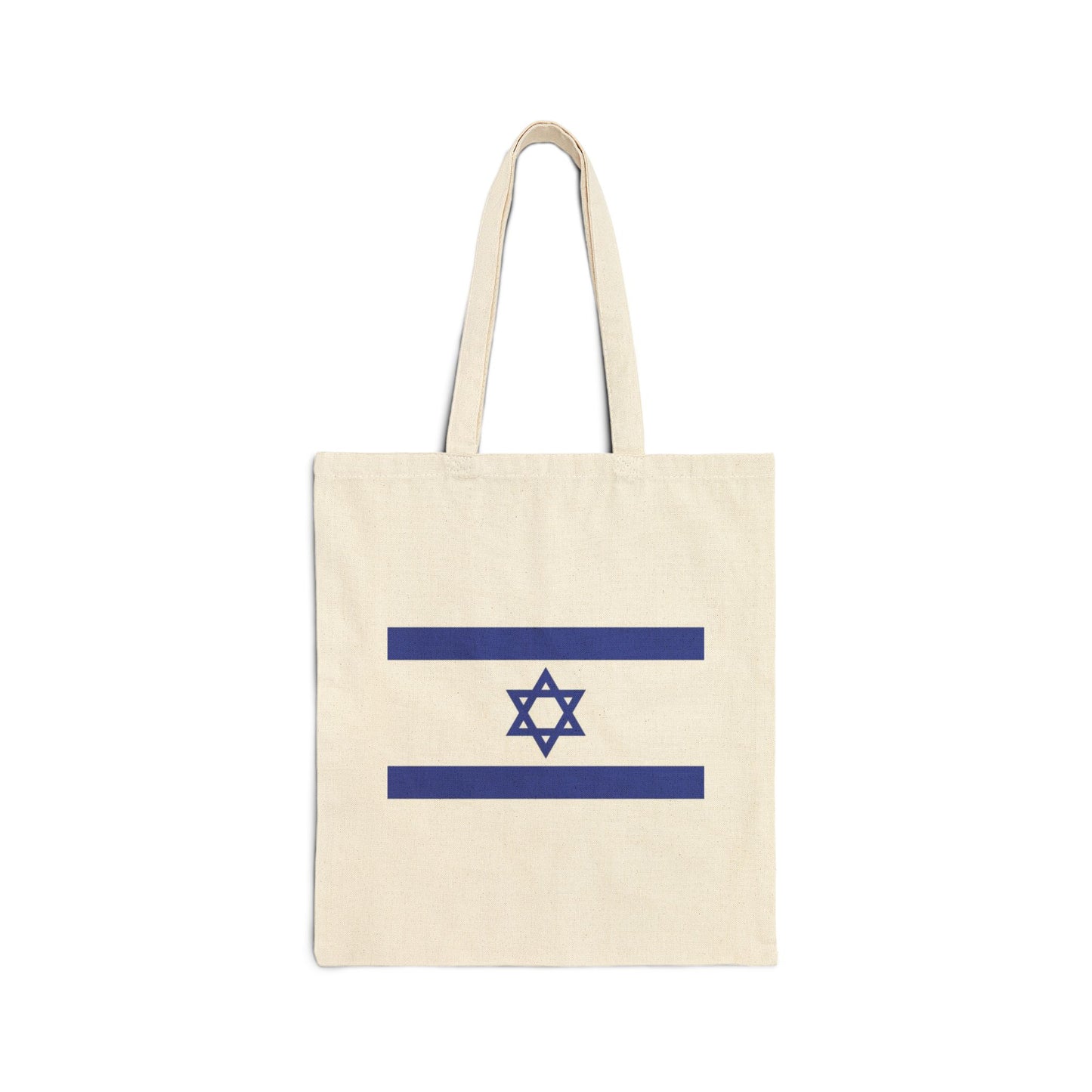 Stylish Cotton Canvas Tote Bag with Israeli Flag | Eco-Friendly Shopping Bag, Beach Tote, Gift Bag, Reusable Grocery Tote, Travel Bag
