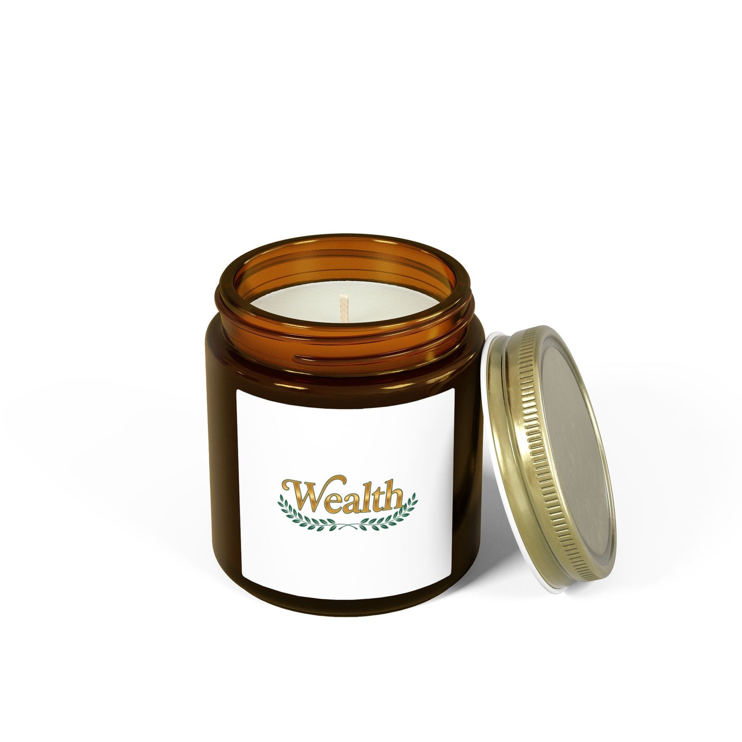 Wealth Scented Candle — Coconut Apricot Wax (4oz & 9oz)