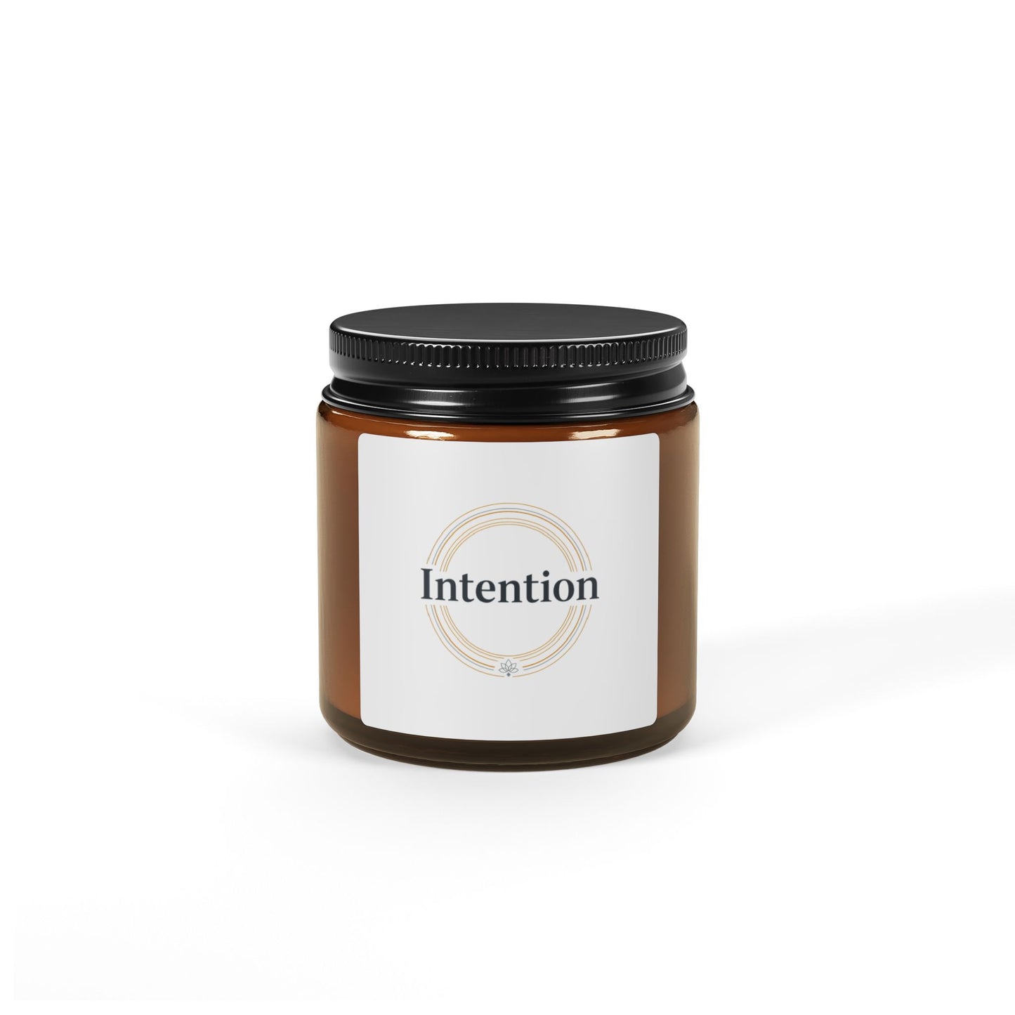 Intention Scented Soy Candle — Amber Jar (Multi-Size)