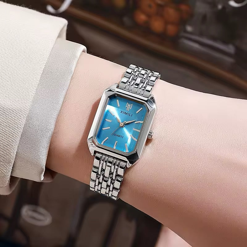 Stainless Steel Strap Quartz Wristwatch for Women