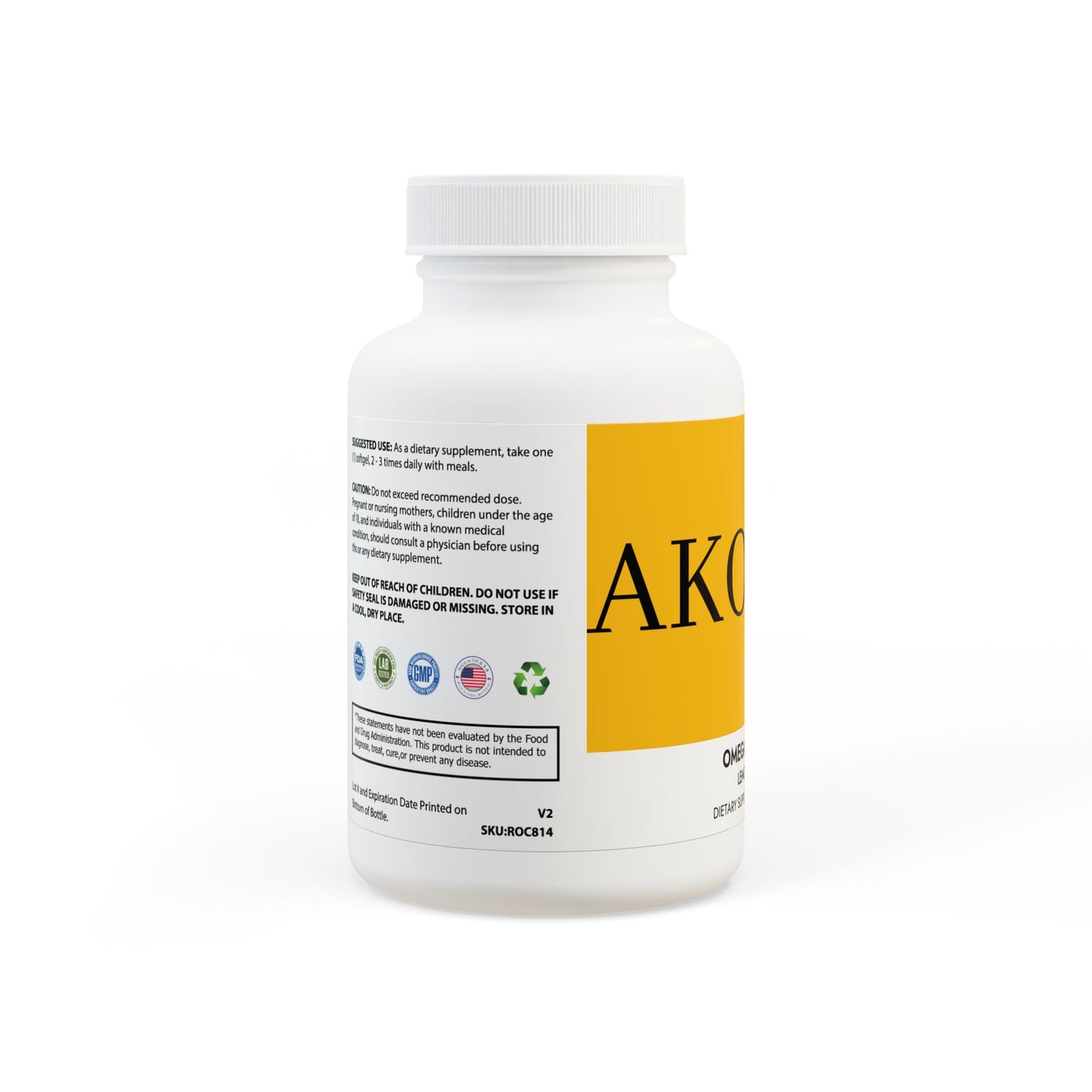 Omega 3 Fish Oil Supplement (60 Softgels)