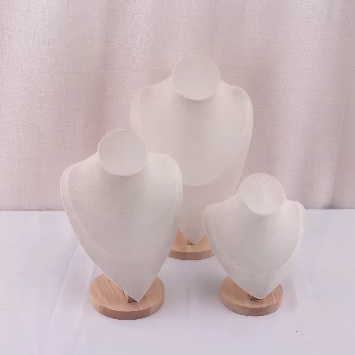 Velvet Jewelry Display Stand Pendant Organizer Necklace Mannequin