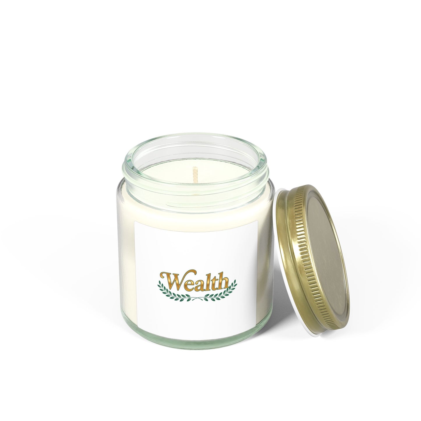 Wealth Scented Candle — Coconut Apricot Wax (4oz & 9oz)