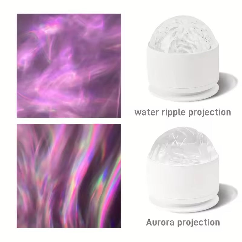 Northern Aurora & Water Ripple LED Night Light with Remote Control