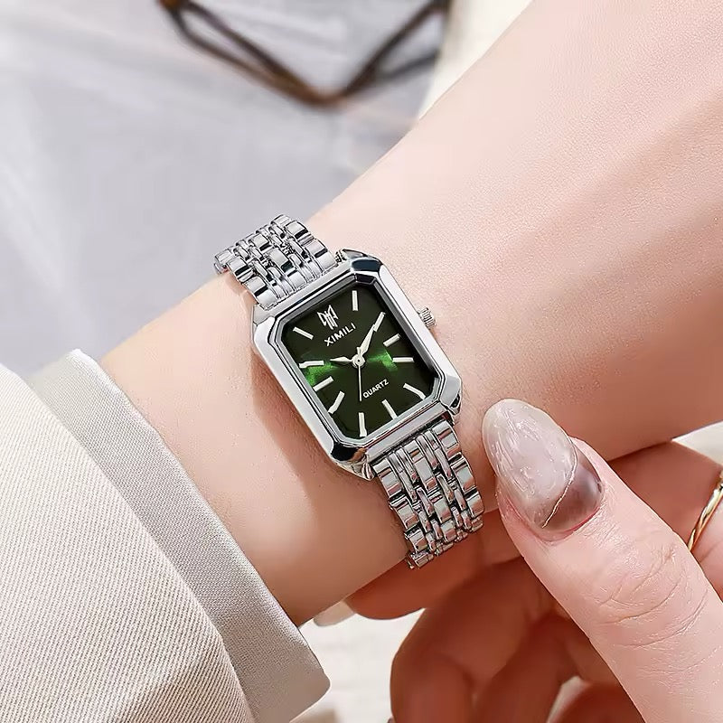 Stainless Steel Strap Quartz Wristwatch for Women