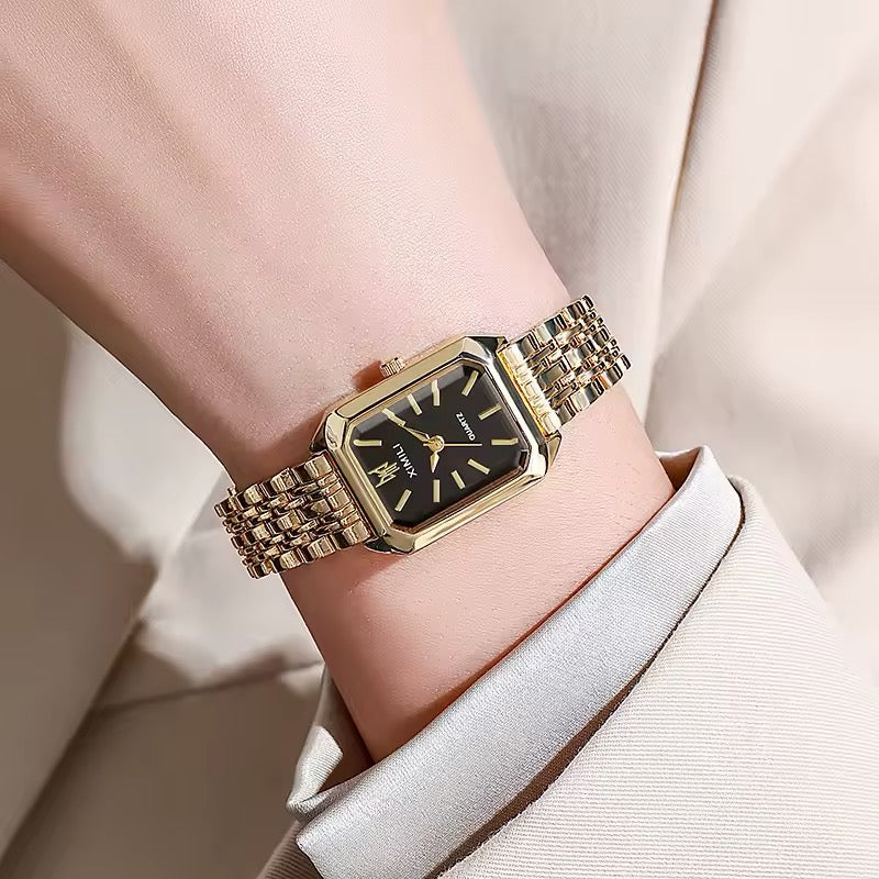 Stainless Steel Strap Quartz Wristwatch for Women